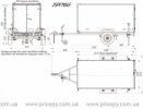 Прицеп фургон (2500х1240) Кияшко - 25PF1104F