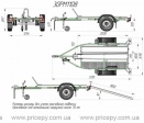 Прицеп для 1-го мотоцикла Кияшко - 30РМ1108