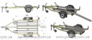 Прицеп для 2-х мотоциклов Кияшко - 328РМ1100