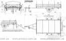 Прицеп для перевозки квадроцикла бортовой Кияшко - 25РМ11010